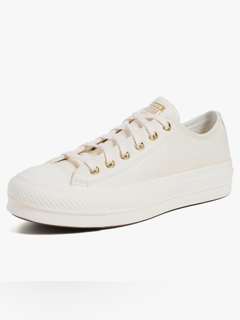 Womens white leather Converse